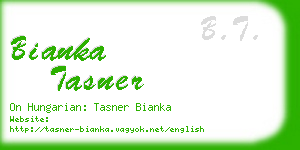 bianka tasner business card